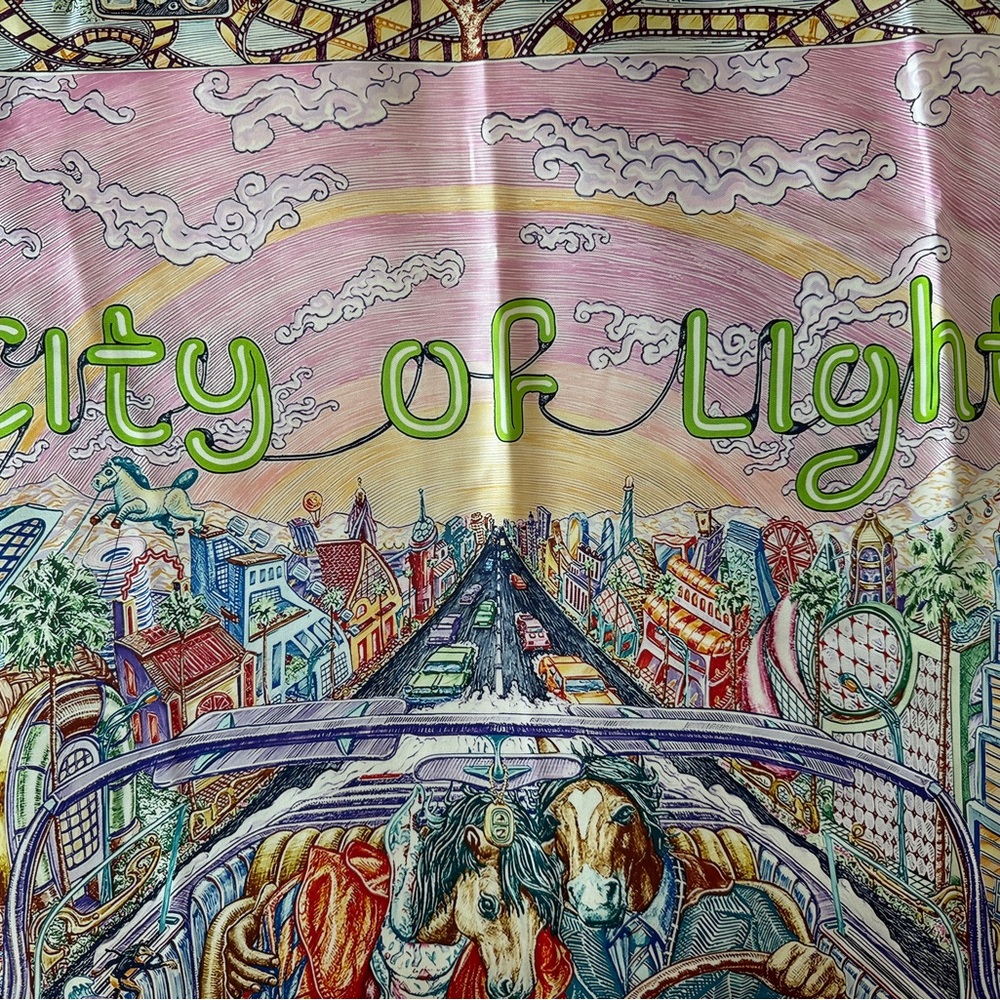 Hermes City of Light Scarf - Multicolor - Picture 4 of 8